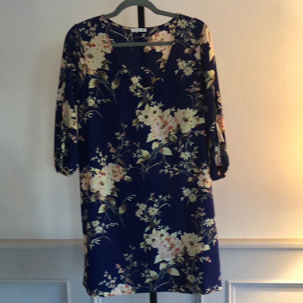 Soprano Size Medium Dress with floral print, EUC